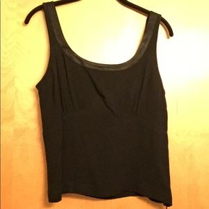 Cabi tank-style top, NWT, satin trim, M